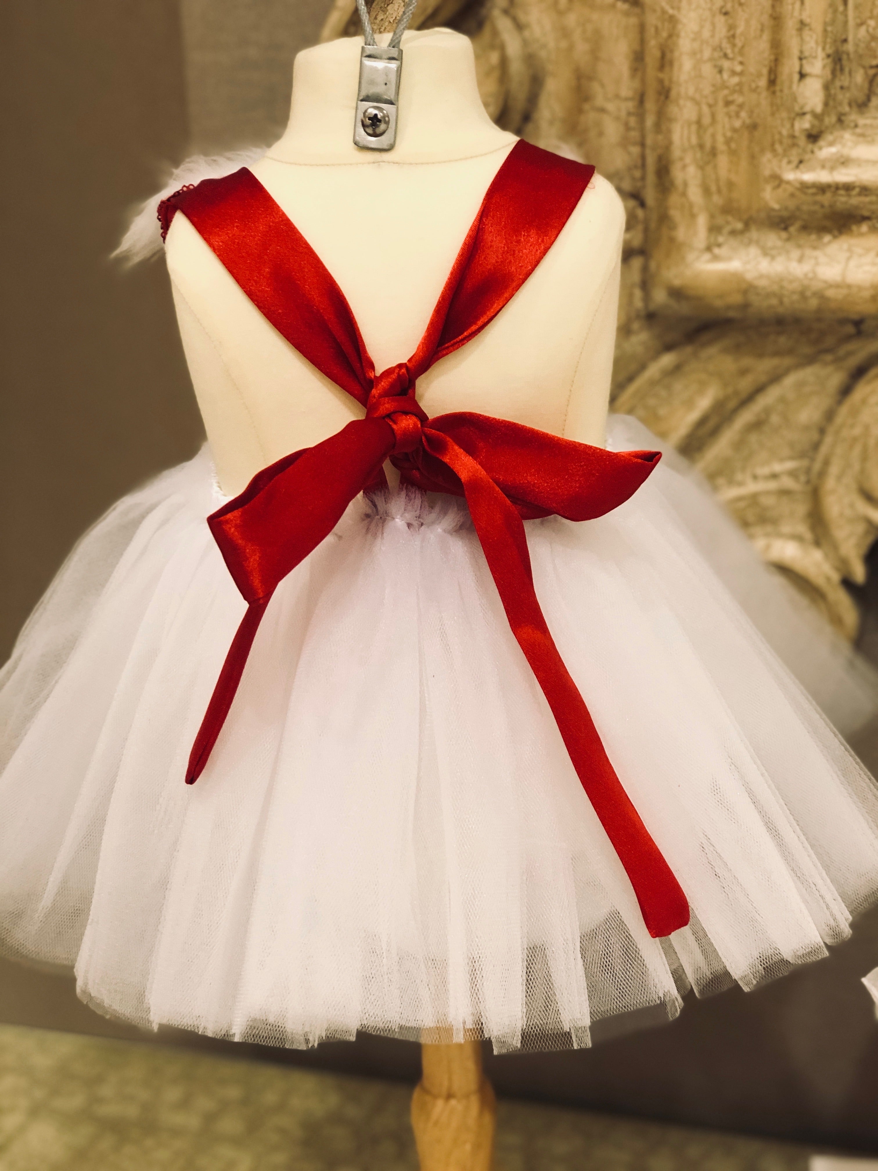 Mrs. Claus Sequin Tutu Romper